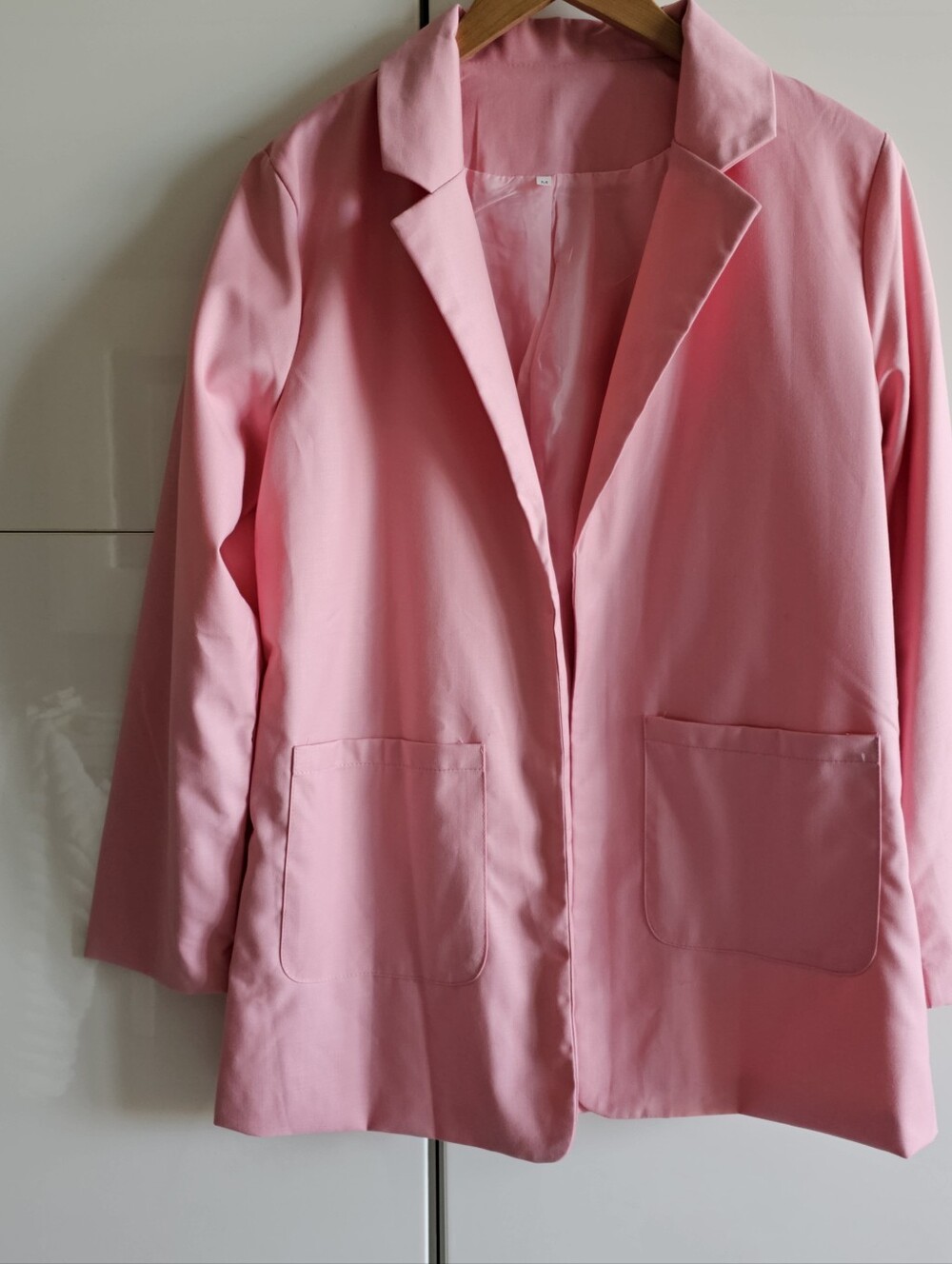 Pink Lightweight Open Front Blazer - Picture 5 of 9